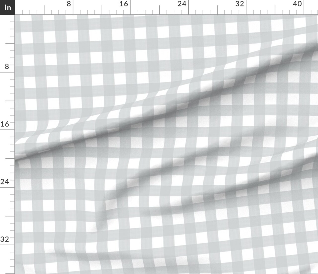 Buffalo Gingham Check Picnic Plaid Neutral Cottage Custom Printed Fabric by Spoonflower Various Fabrics by the Yard or Fat Quarter
